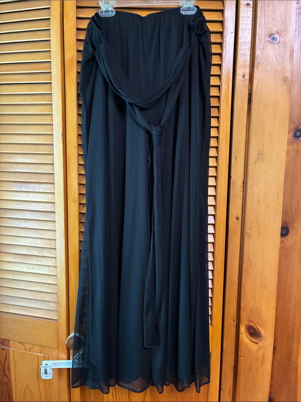 Alexis Black Wide Leg pant length 40" waist 17”